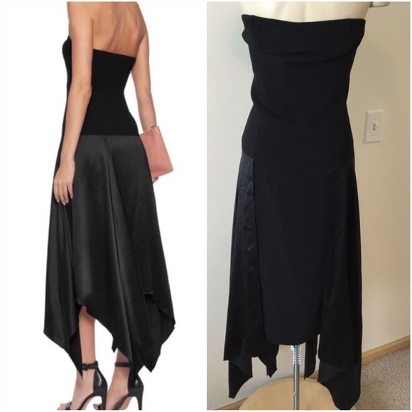 Cinq À Sept Strapless Draped Silk-paneled - Picture 3 of 10